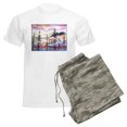 thumbnail image 6 of CafePress - Landscape, Colorful Art! Pajamas - Men's Light Loose Fit Cotton Pajama Set, 6 of 7