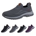 thumbnail image 2 of NOKIO Men's Sneakers Comfortable Wide Width Sock Shoes Non-S𝗅ip Mesh Casual Running Shoes Breathable Soft Knit Sneakers for Daily Walking, Tennis Sport, 2 of 6
