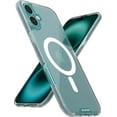 thumbnail image 1 of SIABC-? Étui Magnétique pour iPhone 16 Plus - Compatible avec MagSafe [Léger + Protecteur] Étui Mince et Fine avec Doublure en Microfibre pour Apple iPhone 16 Plus - Clair, 1 of 4
