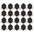thumbnail image 2 of 2 Set Wood Mini Chalkboard Signs Cards Place Small Blackboard Weddings Parties Decoration, 2 of 14