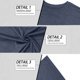 thumbnail image 4 of Blusas y camisas de manga corta y cuello redondo para hombre, estilo casual, de color liso, transpirables, de poliéster, para fitness, de manga larga y cuello redondo., 4 of 9