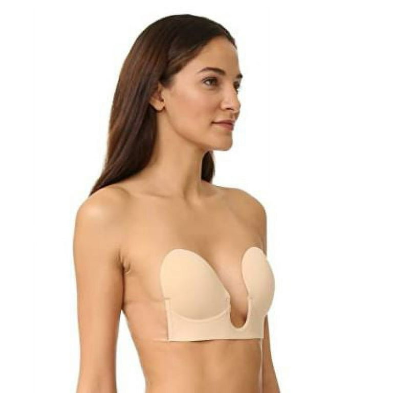 Heidi Klum Women's Deep Plunge Bra (A/B) Backless/Strapless Adhesive Bra 