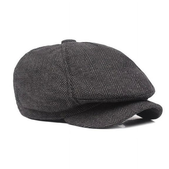 CoCopeanut Topi Newsboy Matahari Musim Dingin Musim Panas Pria Dapat Disesuaikan Baru Topi Newsboy Barat Klasik Topi Baret Campuran Katun Topi Baret Pria Beret Penuh Datar Topi