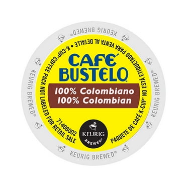 Cafe Bustelo 100% Colombian, K-Cup Portion Pack for Keurig Brewers, 24 Count