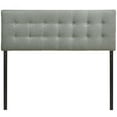 thumbnail image 3 of BSD National Supplies Hixson Stylish Grey Fabric Upholstered Queen Size Headboard, 3 of 3