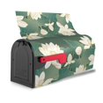thumbnail image 3 of Naloa Lotus Golden Line Mailbox Covers Magnetic Post Box Cover Post Letter Box Cover Garden Decor-21x18 in, 3 of 8