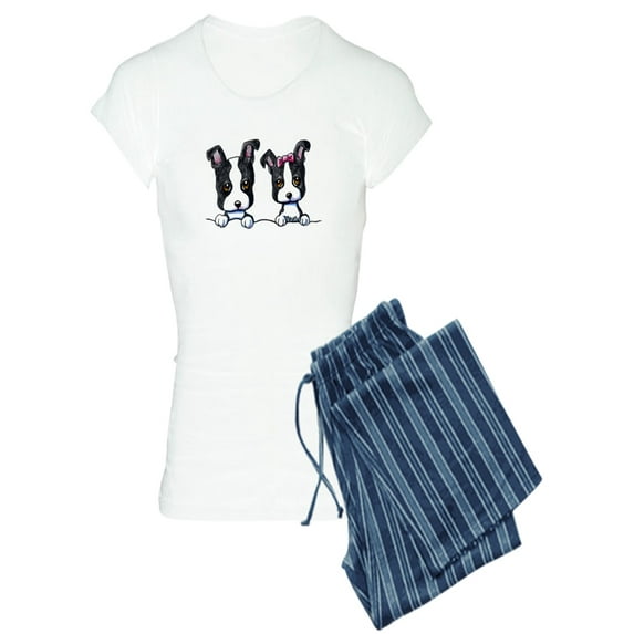 CafePress - Kiniart Boston Terrier - Women's Light Pajamas