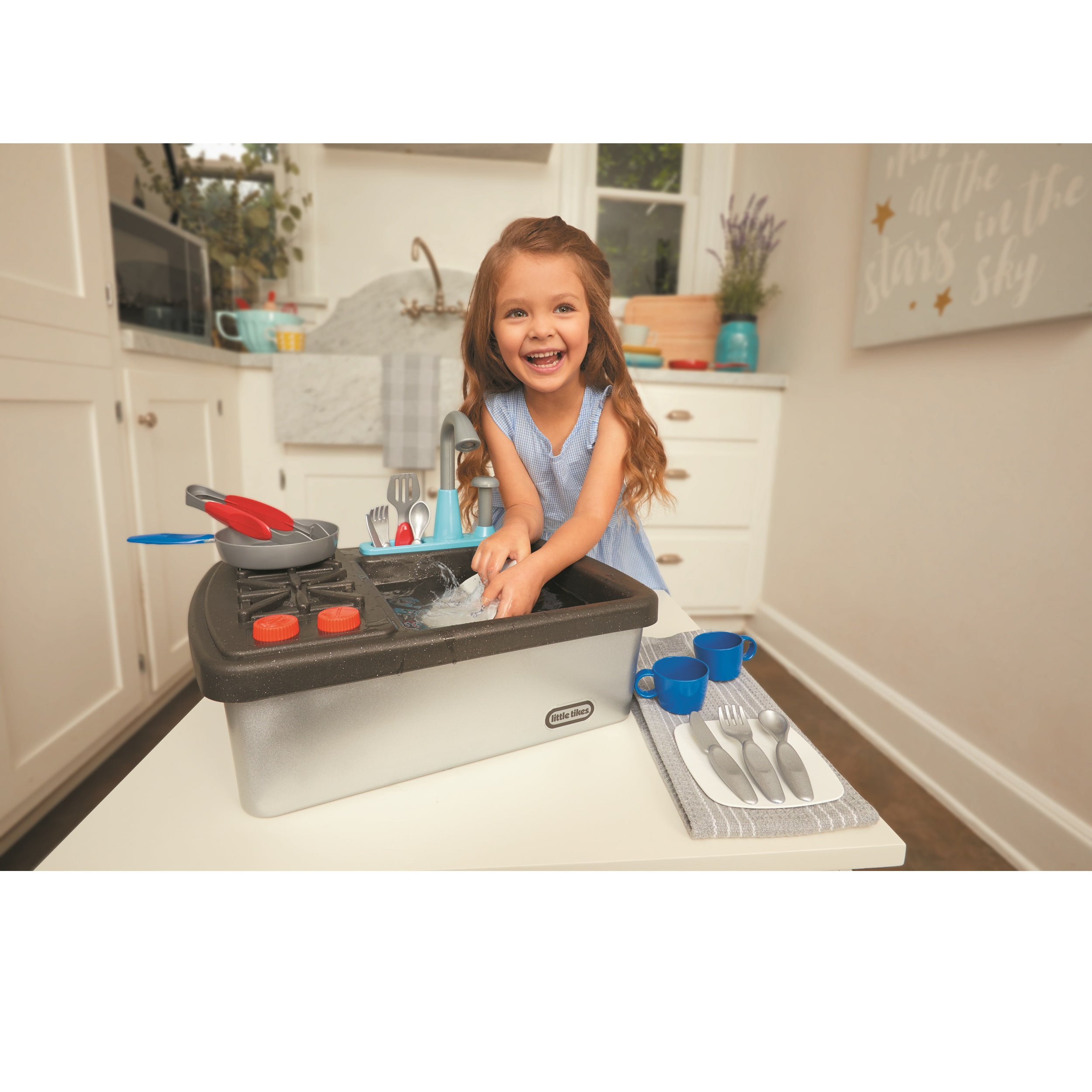 Little Tikes First Sink Stove Realistic Pretend Play Appliance