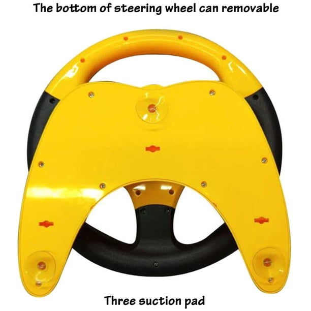 Volante de juguete simulado para niños, juguete educativo con sonido, volante de simulación de copiloto, regalo para niños