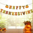 thumbnail image 5 of ZCSKFIN Happy Thanksgiving Decor Banner with Pumpkin and Maple Leaves Design, Fall Themed Banner for Indoor and Outdoor Holiday Decorations, Festive Garland​​, 5 of 9