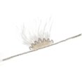 thumbnail image 5 of Party Headband Rhinestone Feather Flapper Headband Hair Band for Thanksgiving, 5 of 5
