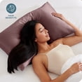 thumbnail image 2 of Bare Home Satin Pillowcase Set - Luxury Pillowcases - Soft and Smooth - Breathable - Envelope Closure - Standard, Rose Taupe, 2 of 8