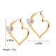 thumbnail image 5 of Sonducket 1 par de pendientes de mujer con decoración en forma de corazón de circón, brillante, pendientes de joyería para fiesta de Ropa, zapatos y accesorios Miscelánea Sonducket AP017874-00, 5 of 6