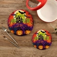 thumbnail image 2 of Halloween 2 Pack Pot Holders Trivets, Heat Resistant Hot Pads for Kitchen Table Decoration Trivets for Hot Dishes/Pot/Bowl/Teapot/Hot Pot Holders, 7" + 9.45", 2 of 7