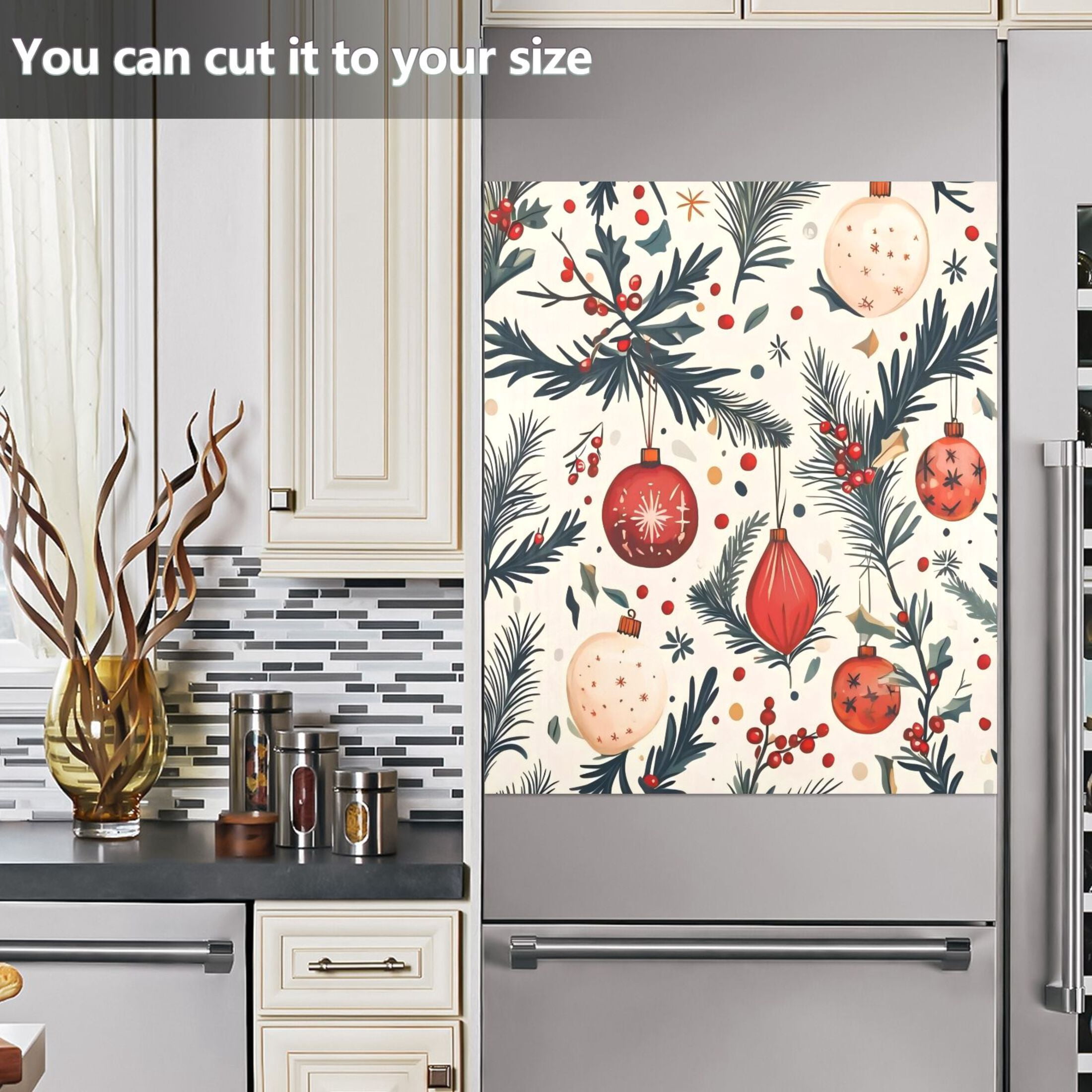 Dishwasher Magnetic Sticker 23x26 Inch Refrigerator Magnetic Sticker Washing Machine Magnetic Sticker Kitchen Panel Magnetic Sticker Home Decor Colored Ball