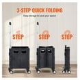 thumbnail image 3 of Foldable Utility Cart, 110lbs Capacity - Portable Rolling Crate Handcart with Wheels, 3 of 7