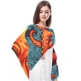 thumbnail image 4 of Fish Light and Breathable Chiffon Yarn Silk Scarf - Translucent 180*73 Size for Women, 4 of 6
