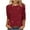 Red#1, variant on qucoqpe Womens 3/4 Sleeve Sequin Tops Crew Neck Sparkling T-shirts Fashion Casual Loose Blouses Base Tees