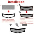 thumbnail image 5 of Black Aluminum Mesh Grille Cover Car Bumper Fender Hood Vent Universal 47"x15.8", 5 of 5