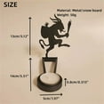 thumbnail image 3 of Halloween Candle Holder Spooky Ghost Tealight Shadow Caster Decorations Skeletons Black Metal Desk Candlestick Holder Ornament for Home Party,Scary Candle Stands Table Decor (Krampus) - B, 3 of 5