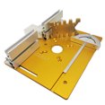 thumbnail image 1 of Set Of 3 Router Table Insert Plate Aluminum Alloy Wood Milling Flip Board Trimming Machine Engraving Auxiliary Tool With Miter Gauge Table Saw Woodworking Benches, 1 of 6