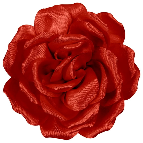 Rose Flower Brooches and Pins for Women Elegant Flower Pins | Flower Hair Clips for Women | Flower Brooches for Women Dress | Hair Accessories for Women | Rose Brooch Pin Hat Pins | Orange