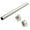 Matt Aluminum, variant on TAG Hardware Closet Rod Round - with End Supports, Synergy Collection (Polished Chrome, 29 3/4")
