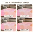 thumbnail image 7 of ODIKA 4'x6' Pink Agate Gemstone Inspired Design Washable Area Rug Abstract Botanical and Wave Patterns for Home Office, Under Desk, Non-Slip Chair-Friendly, Flatwoven, 7 of 7