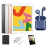 Apple iPad 7th Gen Wi-Fi 128GB + EVOO On-the-Go Mobile Accessory Kit for iOS Devices