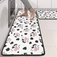 thumbnail image 2 of Kitchen Rugs Sets Of 2,White Cow Black Spot Couple Pattern Anti Fatigue Kitchen Mat Rugs Non Slip Washable,Decorative Kitchen Floor Mats for Kitchen,Sink,Laundry,17"x47"+17"x47", 2 of 5
