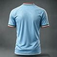 thumbnail image 4 of Mexico Mens Soccer Jersey Crewneck Short Sleeve 2026 Country Team Tee Fan International Soccer Shirt Retro Streetwear Top Light Blue XL, 4 of 4
