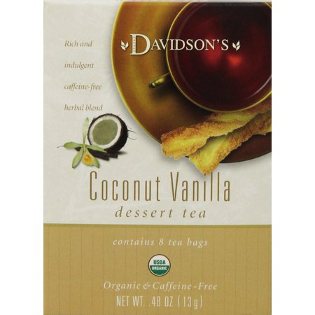 Davidsons Tea Coconut Vanilla  8-Count Tea Bags (Pack Of 12)