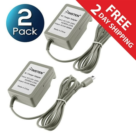 2 Pack Insten Travel AC Wall Charger for Nintendo NEW 3DS XL / NEW 2DS XL / DSi / DSiXL / DSiLL / 3DS XL LL 2DS 3DS (Premium Rapid Folding Power Adapter)