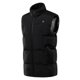 thumbnail image 1 of Chaleco calefaccionado para hombre con capucha desmontable, 9 zonas de calor, chaleco de caza calefaccionado para caza y esquí al aire libre en invierno, sin batería (3XL rojo) 3XL, negro, 1 of 5