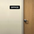 thumbnail image 3 of Excello Global Products Easy to Mount 9 by 3 in Informative Plastic Office Sign with Symbols, Black, Pack of 3 - EGP-HD-0263, 3 of 5
