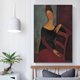 thumbnail image 5 of Cuadro impreso de Amedeo Modigliani (106) Lienzo Arte de pared Impresiones Póster Regalos Foto Cuadro Pintura Pósteres Decoración de habitación Decoración del hogar 12x18 pulgadas (30x45 cm), 5 of 6