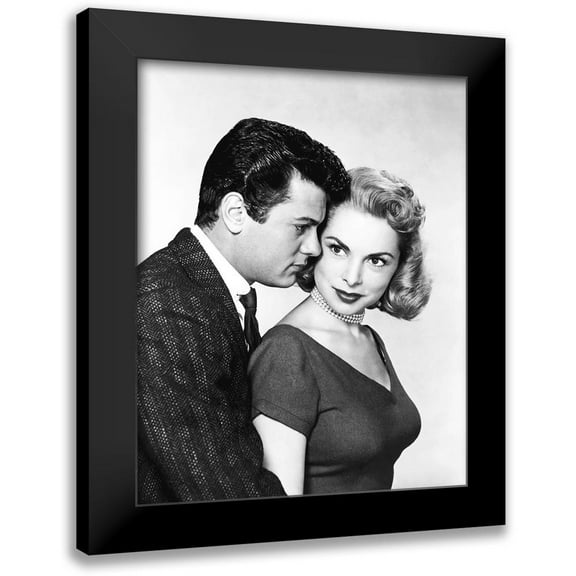 Hollywood Photo Archive 12x14 Black Modern Framed Museum Art Print Titled - Janet Leigh with Tony Curtis