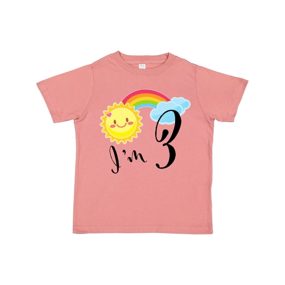 Inktastic I'm 3 Third Birthday Sun Rainbow Boys or Girls Toddler T-Shirt