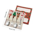 thumbnail image 3 of Christmas Spoon And Fork Set, Holiday Tableware Cutlery, Xmas Dessert Coffee Spoons, Festive Stainless Steel Kitchen Accessories, Christmas Party Dinnerware, Holiday Gift Box, 3 of 6