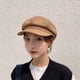 thumbnail image 3 of Boina negra para niños, fina, de invierno, estilo británico, retro, otoño e invierno, estilo japonés, coreano, pintor, repartidor de periódicos, gorra octogonal, 3 of 6