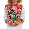 thumbnail image 2 of -Up Cards, Dear , 13.8Inch Life Sized Forever Flower Bouquet 3D Popup Greeting Cards with Note, 2 of 6