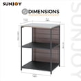 thumbnail image 6 of Sunjoy 25 x 21 in. Stainless Steel Three-Tier Open Storage Shelf for Outdoor&Indoor Kitchen, 6 of 7
