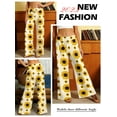 thumbnail image 7 of SLADYGLO Women Daisy Print Tie Waist Wide Leg Lounge Pants, 7 of 7