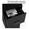 thumbnail image 5 of 3-Drawer Filing Cabinet, Letter Size, Lockable - Black Office File Cabinet, 5 of 8