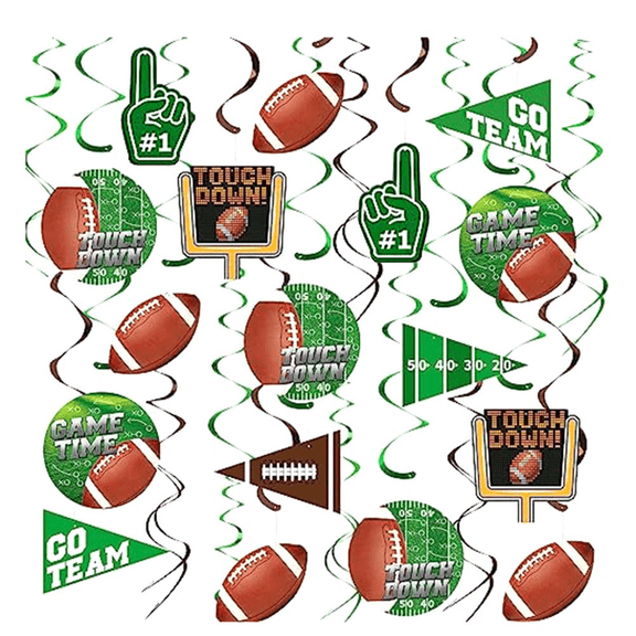 30Pcs Football Party Decorations for Birthday Gameday Supplies