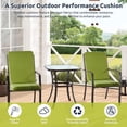 thumbnail image 4 of MOONORAH Outdoor Chair Cushions, Patio Seat Cushions Outdoor Chair Pads, 42"L x 18"W Rectangle Waterproof Outdoor Chair Cushion Garden Sofa Couch Chair Pads, Premium Comfortable, Green, 4 of 9