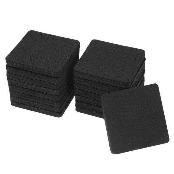 Uxcell 3.5 Inch Felt Furniture Sliders, 16 Pcs Square Furniture Movers Slider Reusable Moving Pads Floor Protectors Black