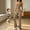 Coffee, variant on Athletic Outfit Sets 2 Piece Women Solid U Neck Racerback Crop Tank Cross Waist Flare Leggings Coffee XXL