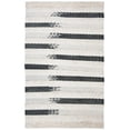 thumbnail image 2 of SAFAVIEH Natura Proinsias Striped Cotton Area Rug, Ivory/Black, 5' x 8', 2 of 7