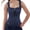 Blue, variant on Grebrafan Corset Pirate Burlesque Lace up Clothing for Women Wine Red M